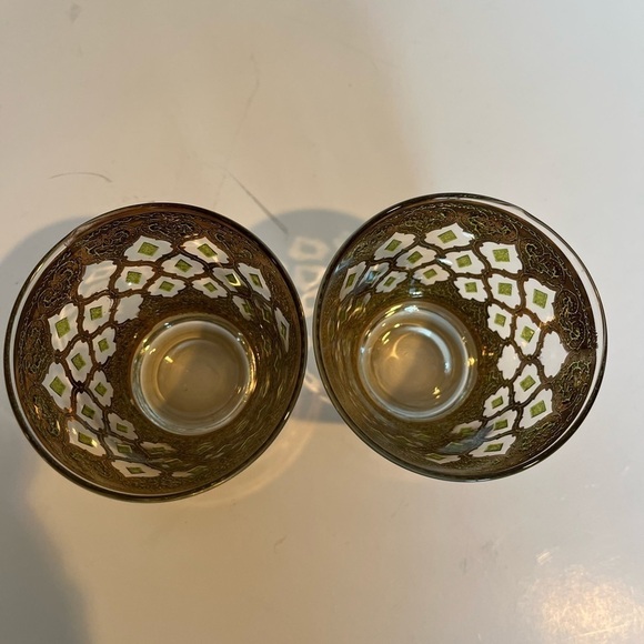 Mid-Century Modern Culver Double Old Fashion Glasses - Valencia Pattern - Picture 6 of 10